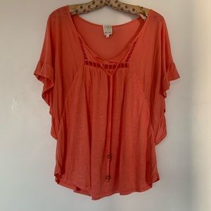 Ella Moss light orange blouse